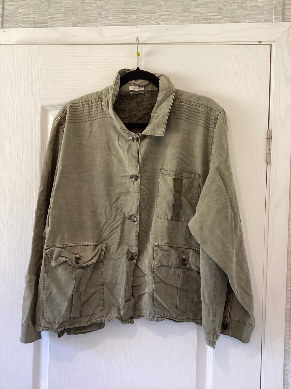 Maurices Olive Green Military Field Jacket 4 (XL) EUC